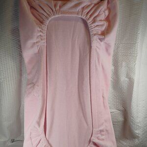 light pink plush Pottery Barn Kids bassinette or changing pad fitted sheet soft